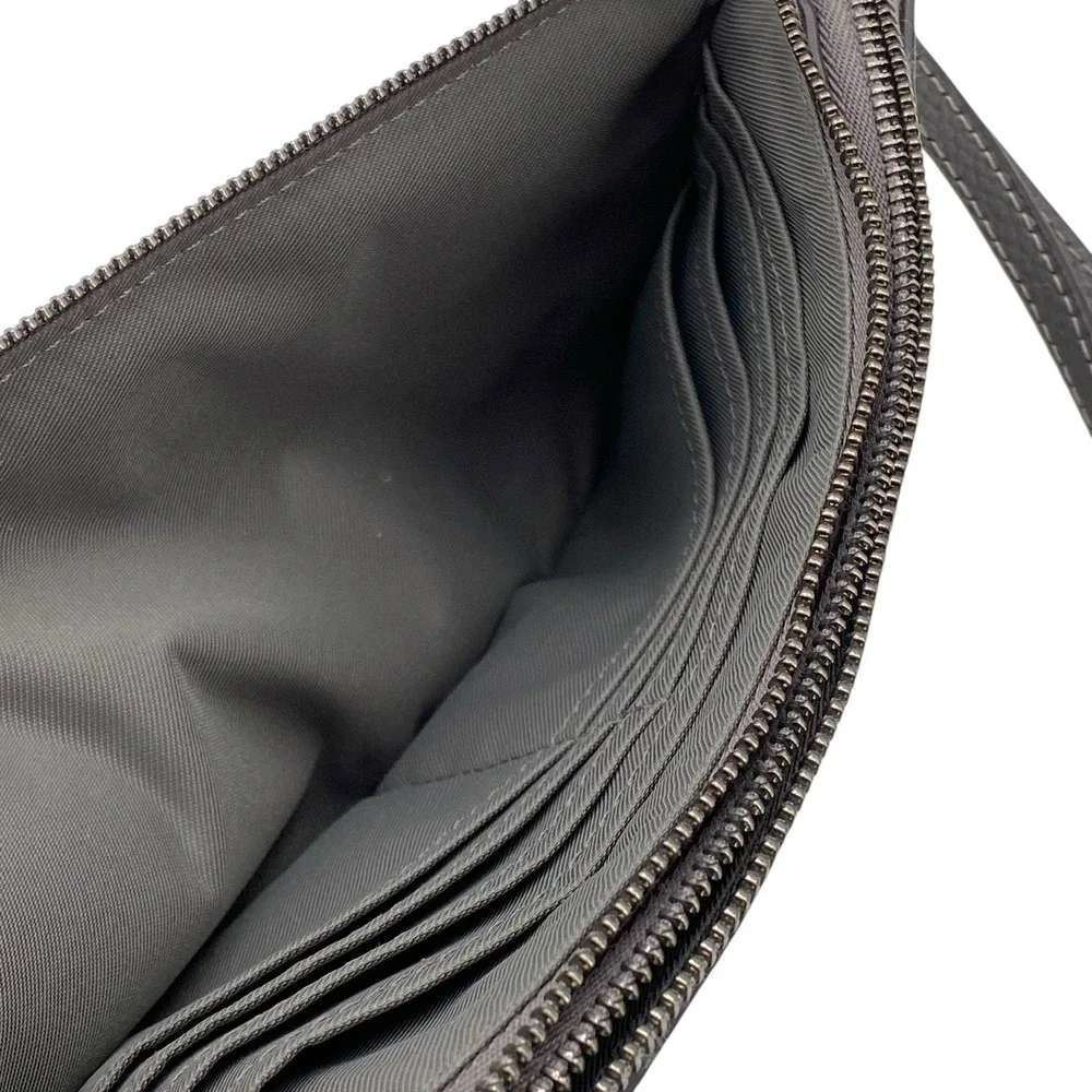 Coach Double Zip Wallet/Wristlet Gray‎ Leather 54052 - Picture 10 of 16